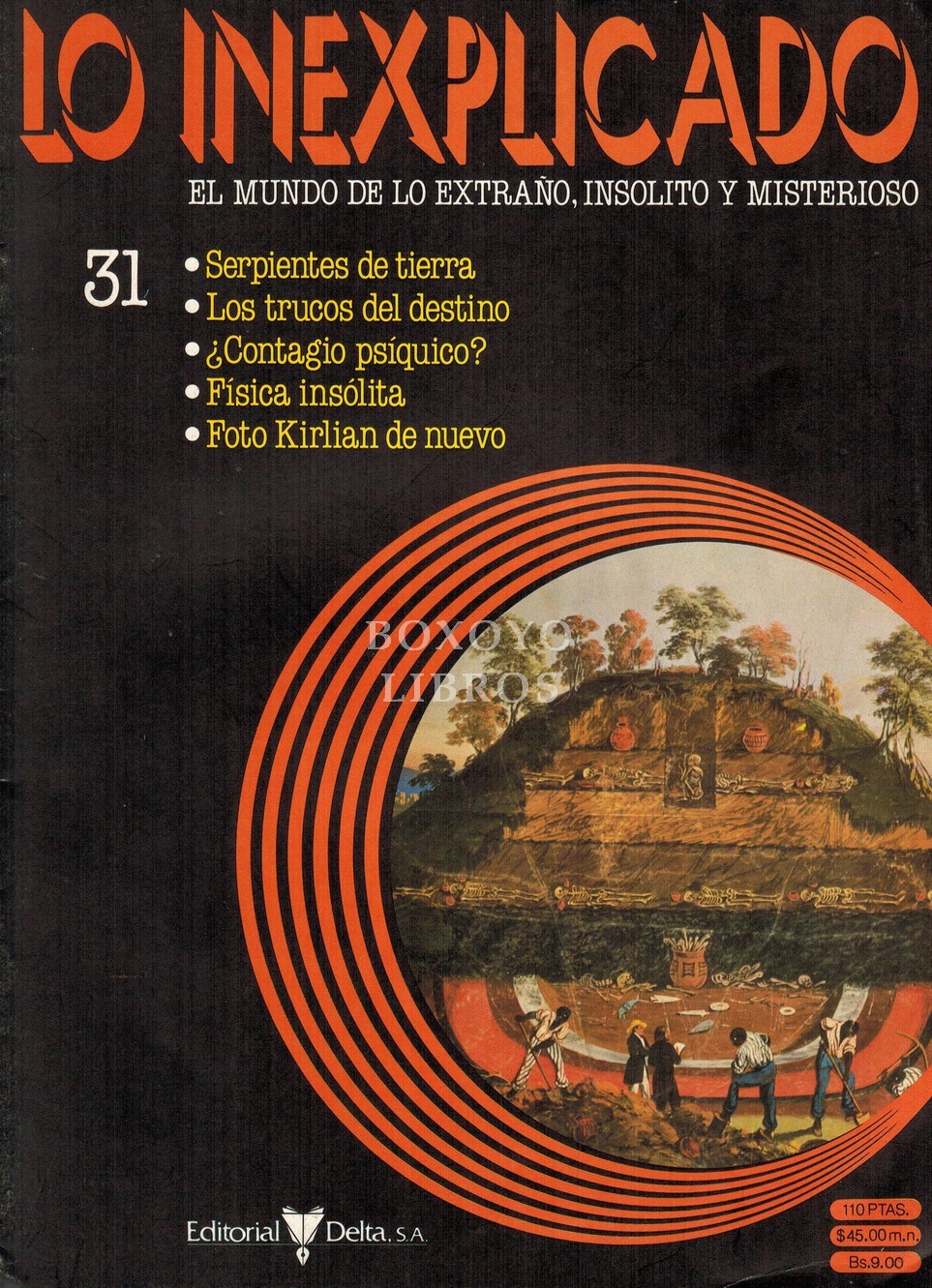 Lo inexplicado. El mundo de lo extraño, insólito y misterioso 31. Serpientes de tierra. Los trucos del destino. ¿Contagio psíquico? Física insólita. Foto Kirlian de nuevo
