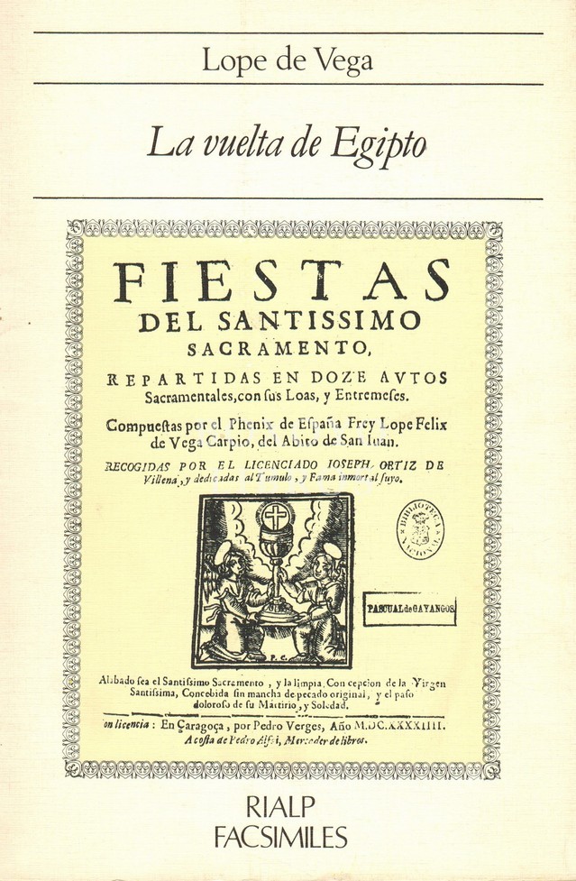 La vuelta de Egipto. Fiestas del Santísimo Sacramento