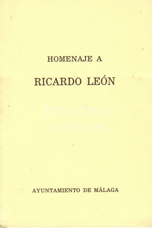 Homenaje a Ricardo León