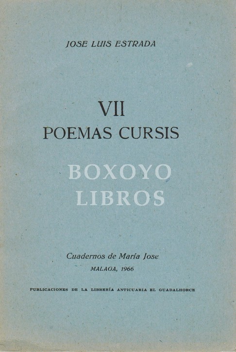 VII Poemas Cursis. Edición de María José Caffarena