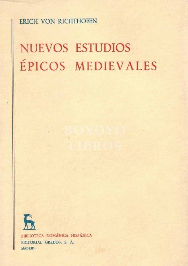 Nuevos estudios epicos medievales