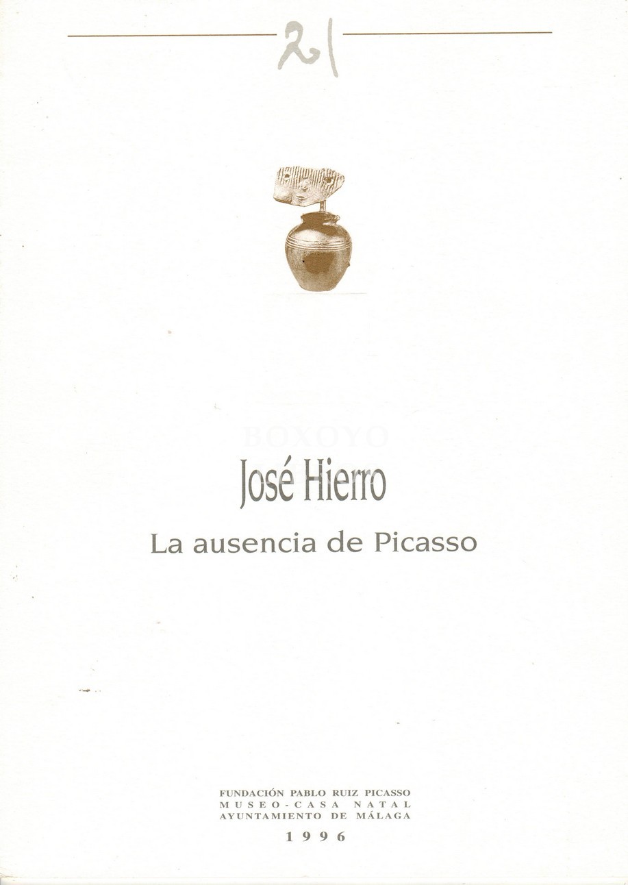 Picasso y Apollinaire, los mercaderes de aleluyas. Conferencia I Octubre Picassiano. Lunes, 17 de octubre de 1988. Salón de los Espejos Excmo. Ayuntamiento de Málaga
