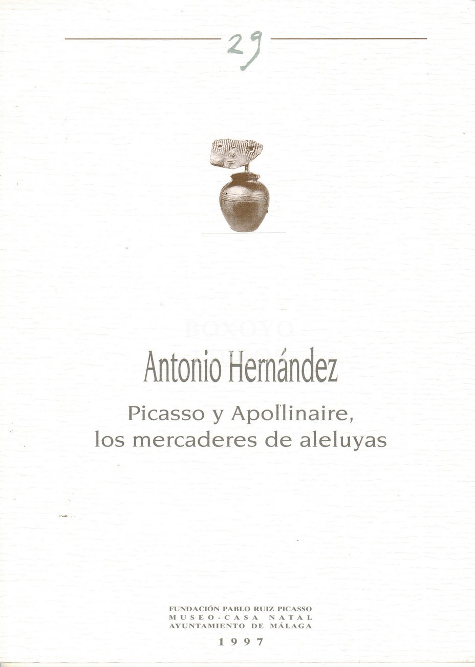 La ausencia de Picasso. Conferencia III Lunes con Picasso. Lunes, 11 de junio de 1990. Salón Príncipe de Asturias. Palacio de Justicia. Málaga