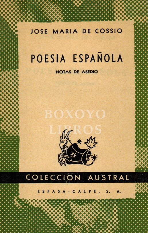 Poesía española. Notas de asedio