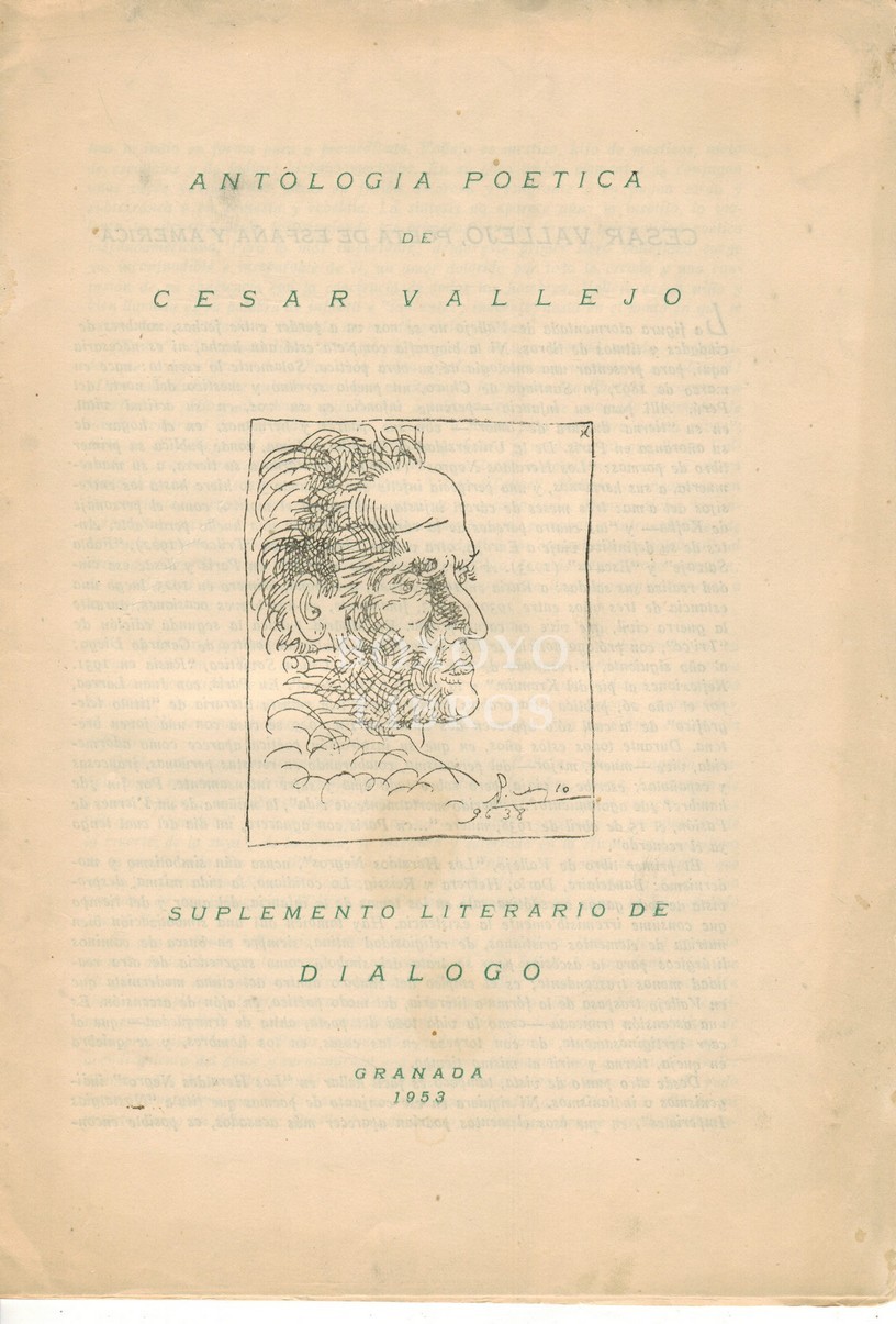 Antología poética de César Vallejo. Suplemento literario de Diálogo