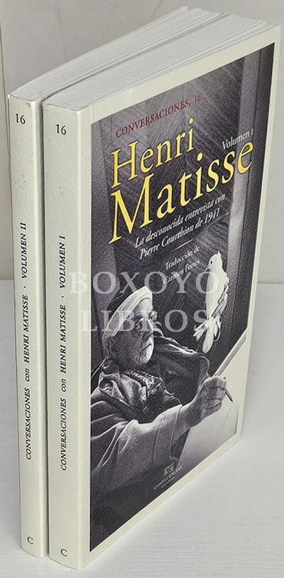 Conversaciones, 16. Herin Matisse. La desconocida entrevista con Pierre Courthion de 1941. Volumen I y II. Prólogo de Pierre Courthion. Edición de Serge Guilbaut. Traducción de Carmen Fortes