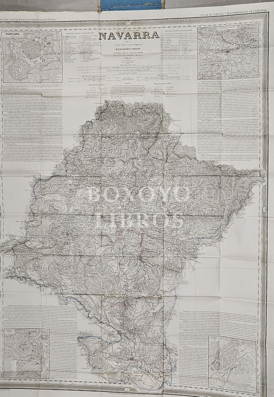 Atlas de España y sus posesiones de ultramar. Navarra. Auxiliado por d. Pascual Madoz, autor de las notas estadísticas e históricas