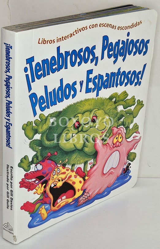 ¡Tenebrosos, pegajosos, peludos y espantosos! Libros interactivos con escenas escondidas