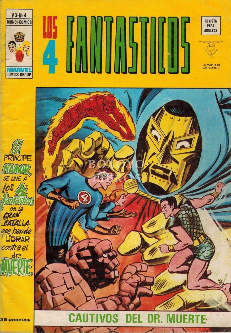 Mundi Cómics V. 3- Nº 4. Los 4 fantásticos. Cautivos del Dr. Muerte