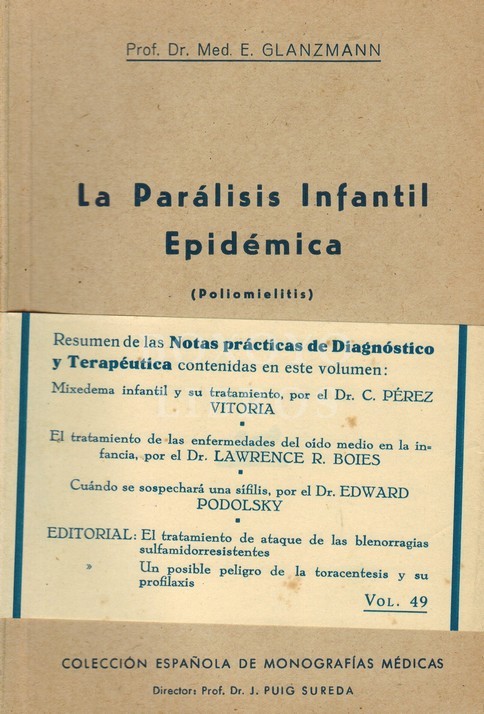 La parálisis infantil epidémica (Poliomielitis)