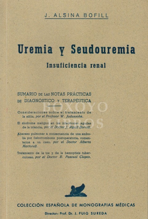 Uremia y sedouremia. Insuficiencia renal