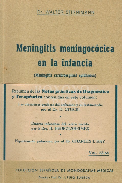 Meningitis meningocócica en la infancia. Meningitis cerebroespinal epidémica