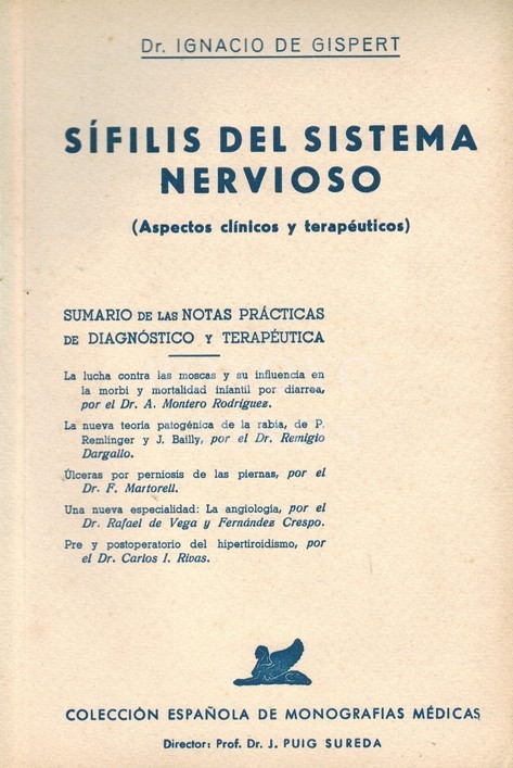 Sífilis del Sistema Nervioso (aspectos clínicos y terapéuticos)