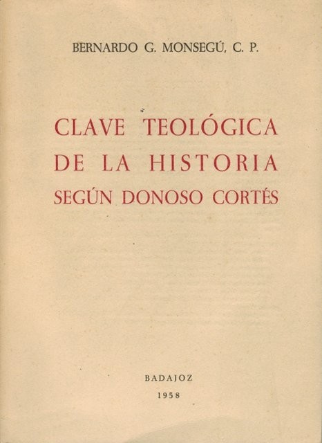 Clave teológica de la Historia según Donoso Cortés