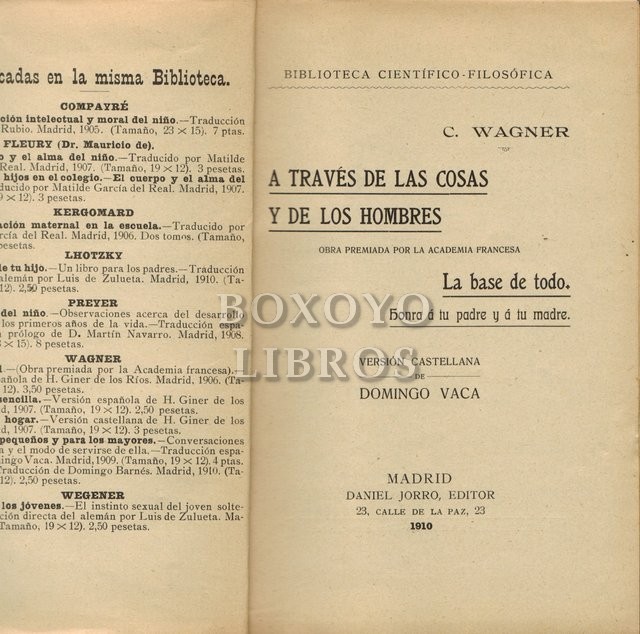 A través de las cosas y de los hombres. La base de todo