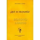 ¿Qué es la filosofía?