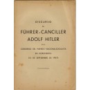 Discurso del Führer-Canciller ... en el Congreso del Partido Nacionalsocialista en Nüremberg (13 de Septiembre de 1937)