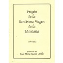 Pregón de la Santísima Virgen de la Montaña. Año 1995. Pronunciado por ../ [Cáceres]